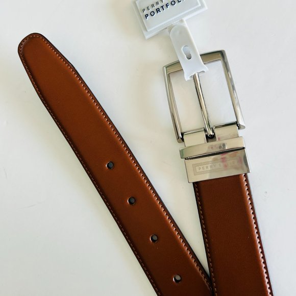 PERRY ELLIS Men's Portfolio NWT Size 42 Reversible Belt - Picture 7 of 7